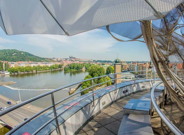 Rooftop bar Glass Bar in Prague