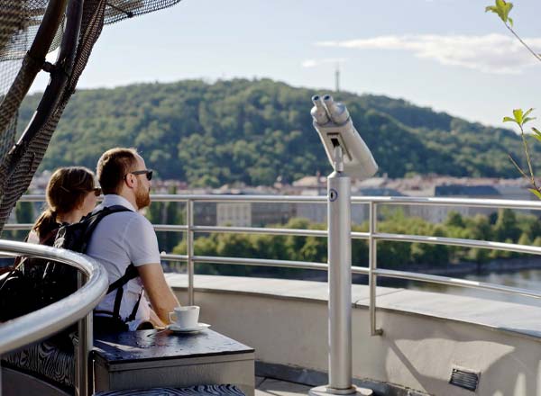 Rooftop bar Glass Bar in Prague