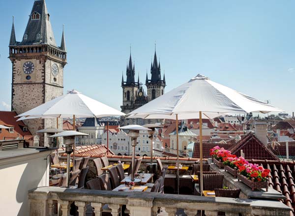 Rooftop bar Terasa U Prince in Prague