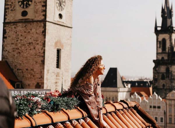 Rooftop bar Terasa U Prince in Prague