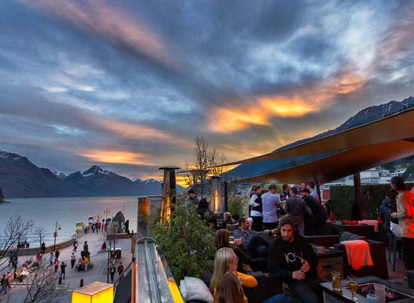 Rooftop bar The Sundeck at Attiqa in Queenstown