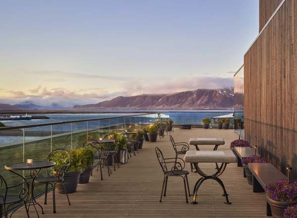 Rooftop bar THE ROOF at The Reykjavik EDITION