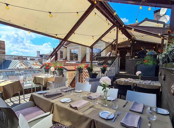Rooftop bar Dome Rooftop Terrace in Riga