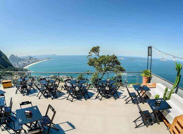 Rooftop bar Bar da Laje in Rio de Janeiro