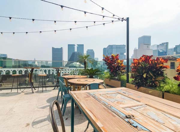 Rooftop bar Selina Lapa Rio Rooftop in Rio de Janeiro