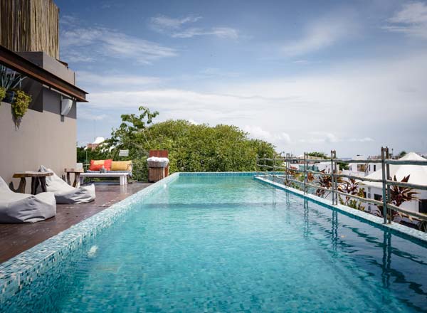 Rooftop bar Be Roof in Playa del Carmen