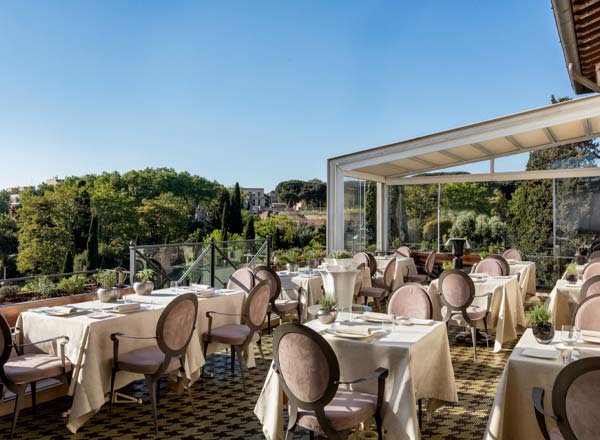 Aroma Restaurant at Palazzo Manfredi Rooftop bar in Rome The