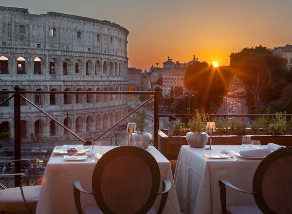 Aroma Restaurant at Palazzo Manfredi Rooftop bar in Rome The Aroma Restaurant at Palazzo Manfredi Rooftop bar in Rome The