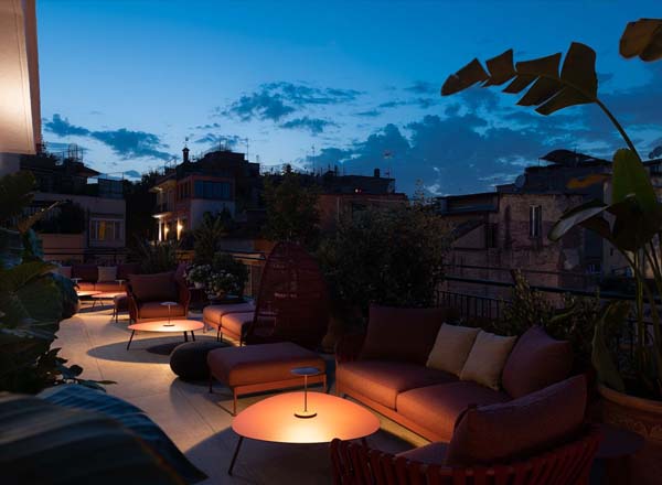 Rooftop bar Etere Rooftop in Rome