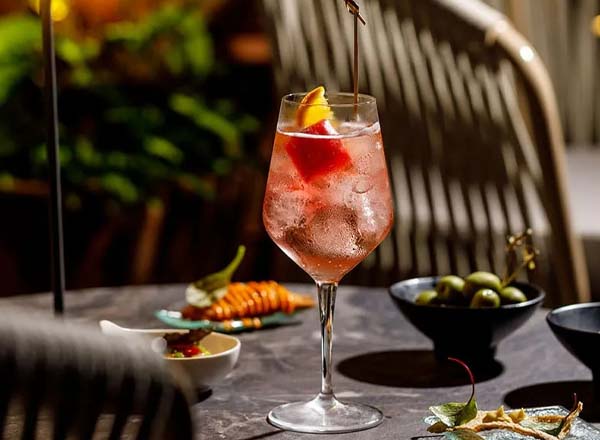 Rooftop bar Organics Sky Garden in Rome
