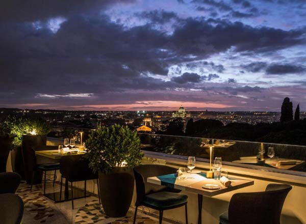 Rooftop bar Settimo Roman Cuisine & Terrace in Rome
