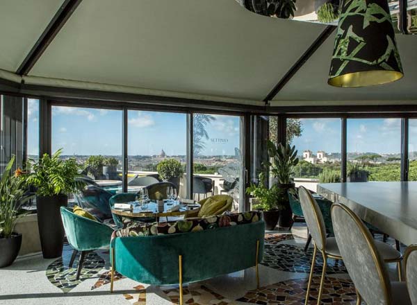 Rooftop bar Settimo Roman Cuisine & Terrace in Rome