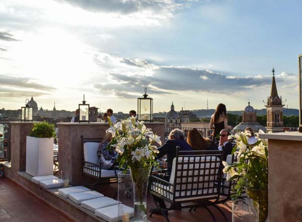 Rooftop bar Terrazza Borromini in Rome