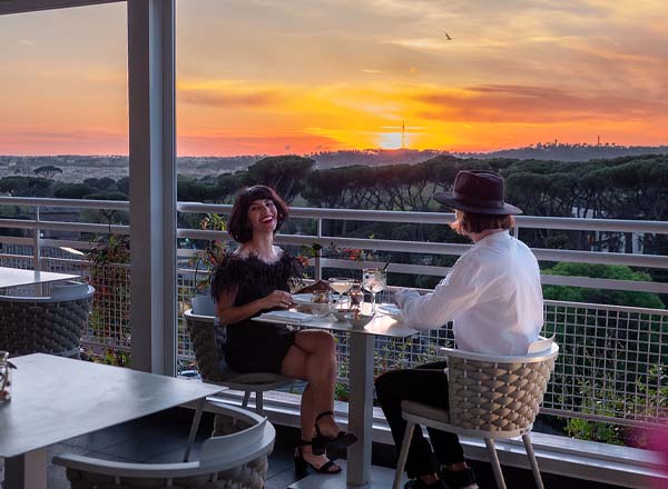 Rooftop bar Terrazza Borghese in Rome