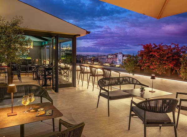 Rooftop bar Terrazza Costanza in Rome