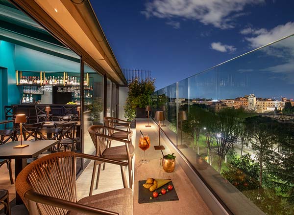 Rooftop bar Terrazza Costanza in Rome