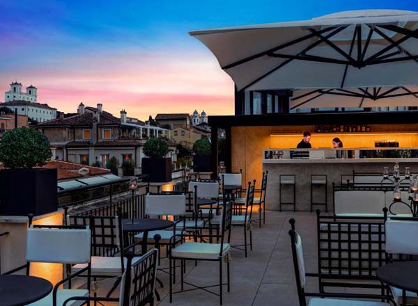 Rooftop bar Terrazza Nainer in Rome