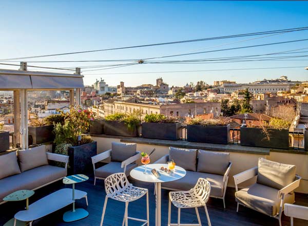 Rooftop bar Tiziano Terrace by Monti View in Rome