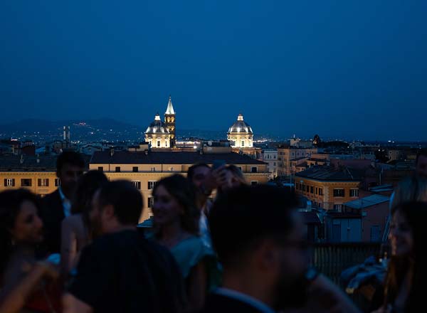 Rooftop bar Vineria in Rome
