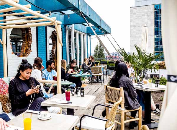 Rooftop bar Teds Rotterdam in Rotterdam