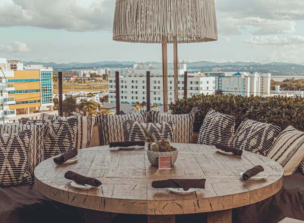 Rooftop bar KUMO Rooftop in San Juan