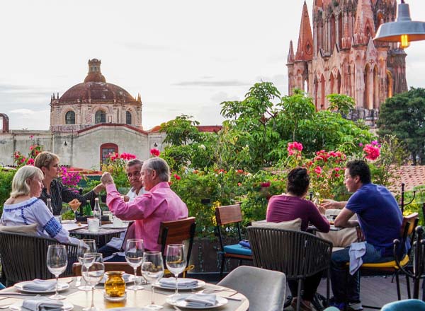 Rooftop bar La Única in San Miguel de Allende