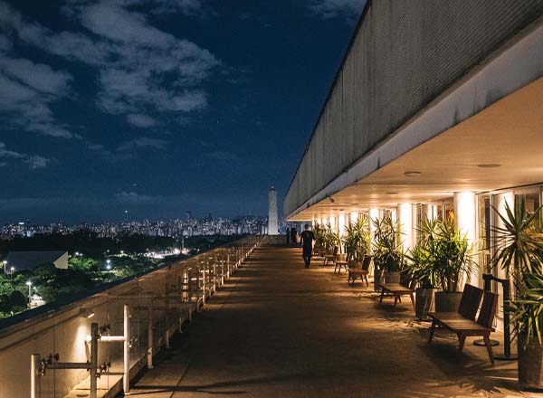 Rooftop bar Vista Ibirapuera in Sao Paulo