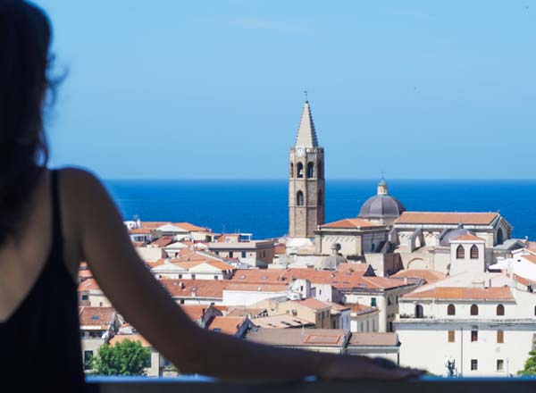 Rooftop bar Blau Skybar in Sardinia