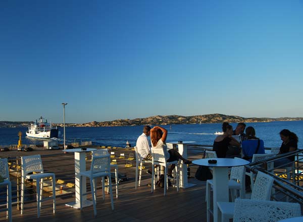 Rooftop bar Upper Palau in Sardinia