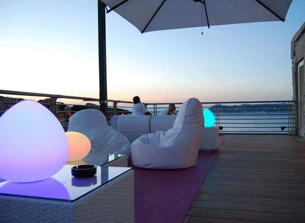 Rooftop bar Upper Palau in Sardinia