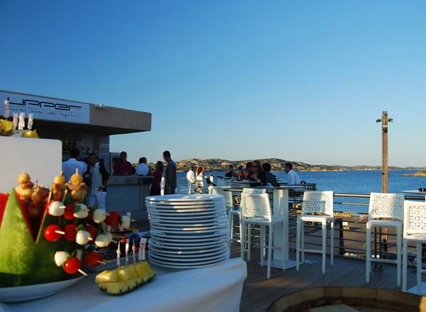 Rooftop bar Upper Palau in Sardinia