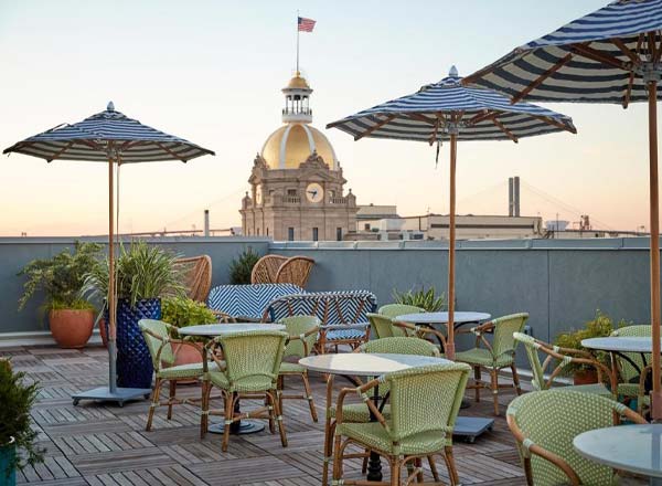 Rooftop bar Pendant Terrace and Bar in Savannah