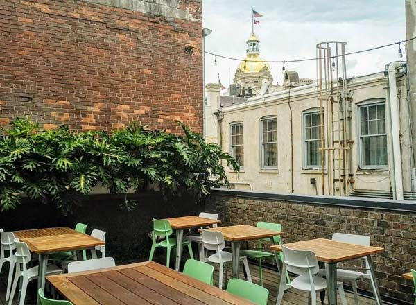 Rooftop bar The Fitzroy in Savannah