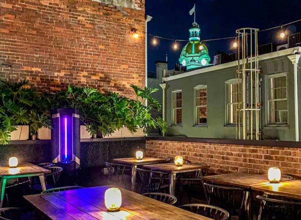 Rooftop bar The Fitzroy in Savannah