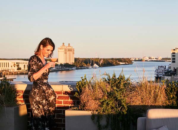 Rooftop bar The Lost Square in Savannah