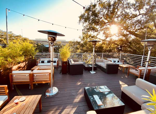 Rooftop bar Perch in Savannah