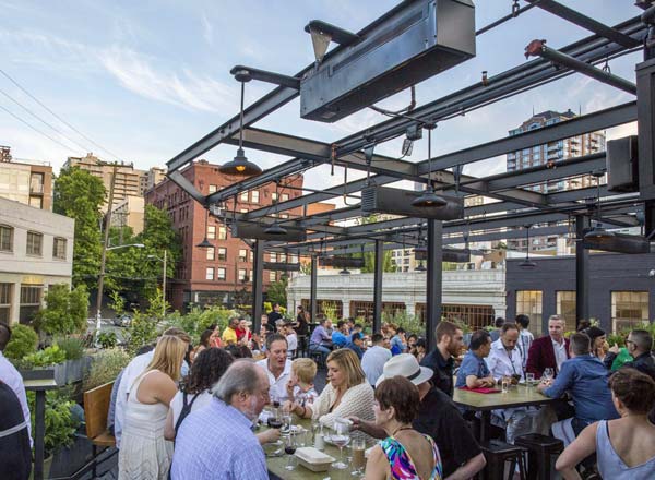 Rooftop bar Terra Plata in Seattle