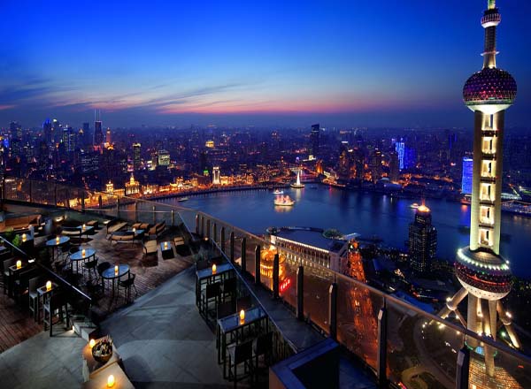 Rooftop bar Flair at The Ritz Carlton Shanghai, Pudong in Shanghai
