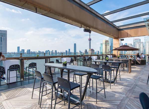 Rooftop bar Ruiku in Shanghai