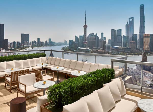 Rooftop bar ROOF at The Shanghai EDITION in Shanghai
