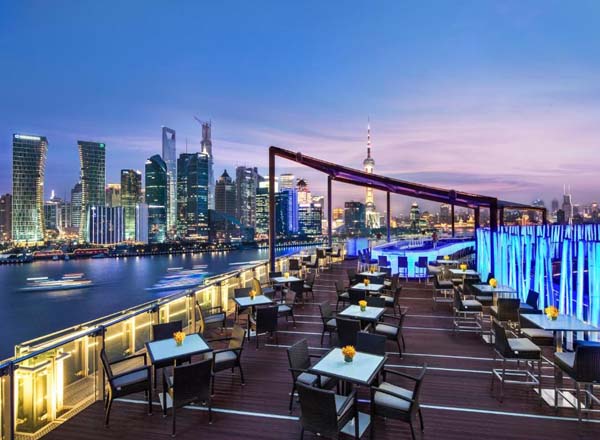 Rooftop bar TOPS at Banyan Tree in Shanghai