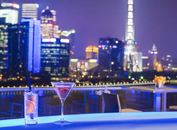 Rooftop bar TOPS at Banyan Tree in Shanghai