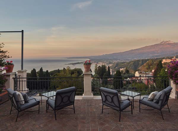 Rooftop bar The Literary Terrace & Bar in Sicily