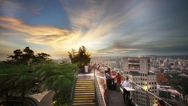 Rooftop bar 1-Altitude in Singapore