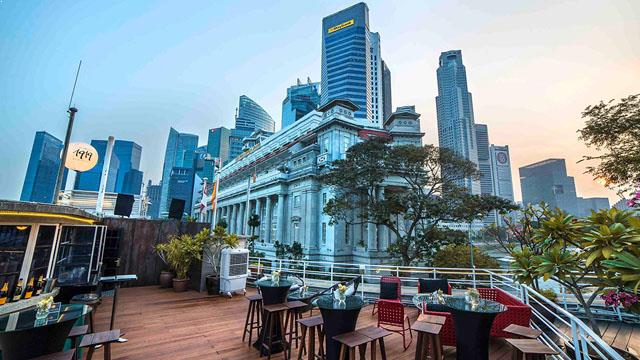 Rooftop bar The Rooftop at 1919 Waterboat House in Singapore