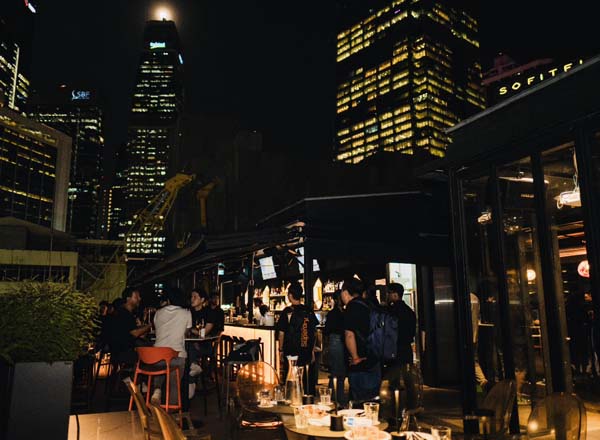Rooftop bar Abriza Rooftop Bar in Singapore