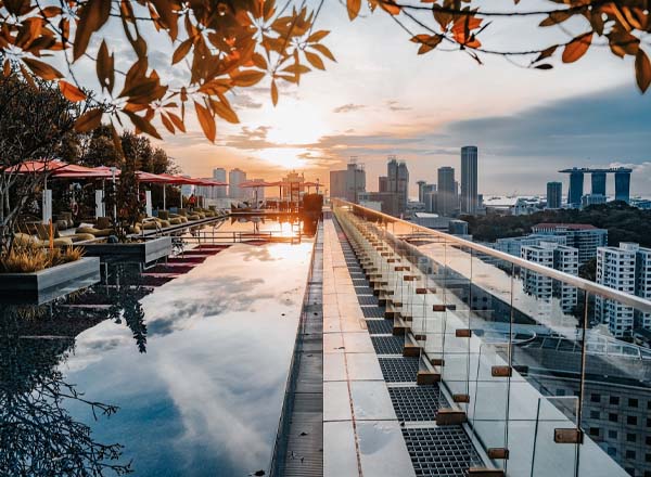 Rooftop bar JEN Singapore Orchardgateway in Singapore