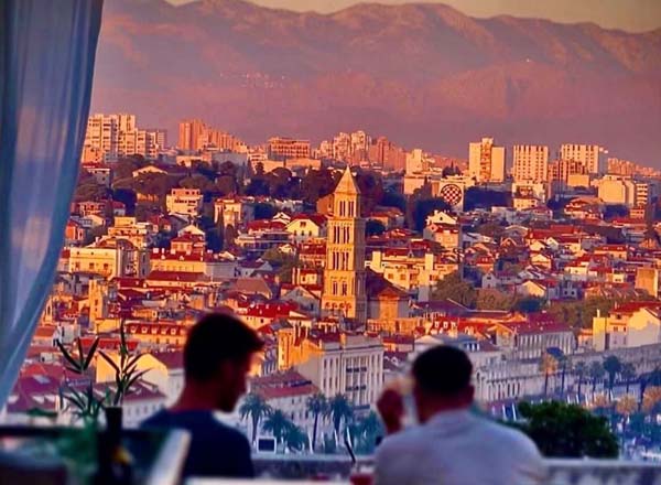 Rooftop bar Teraca Vidilica in Split