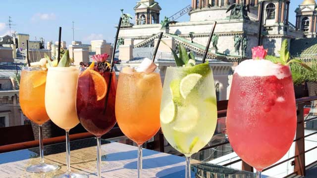 Rooftop bar Rterrace in Saint Petersburg