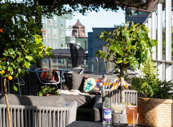 Rooftop bar Rooftop Garden Bar at Clarion Sign in Stockholm